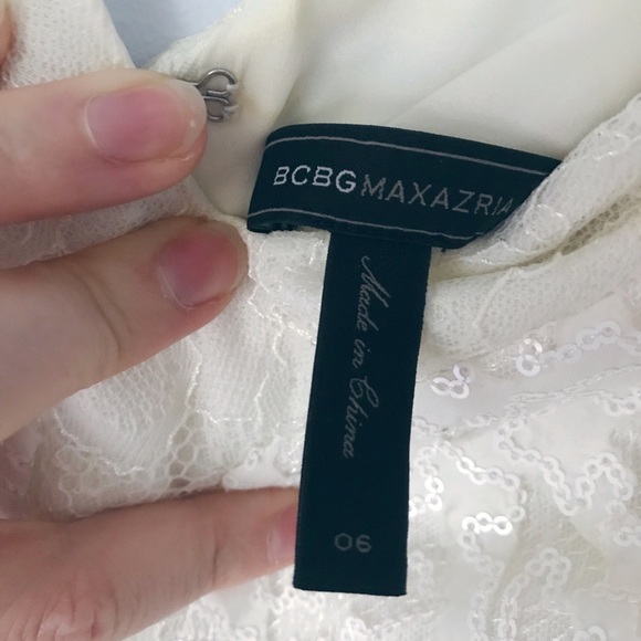 BCBG white sequins dress - Picture 4 of 4